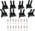 8PCS UF504 Ignition Coils Pack + 16PCS 92145 Iridium Spark Plugs Fits for 2009-2022 Challenger 2008-2023 Grand Cherokee 2008-2009 Aspen 2008-2024 Durango 5.7L