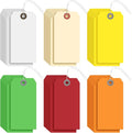 Sayglossy 1000 Pcs Blank Manila Shipping Tags with Wire 4 3/4" x 2 3/8" Multicolor Paper Hang Luggage Price Asset Gift Label Tags