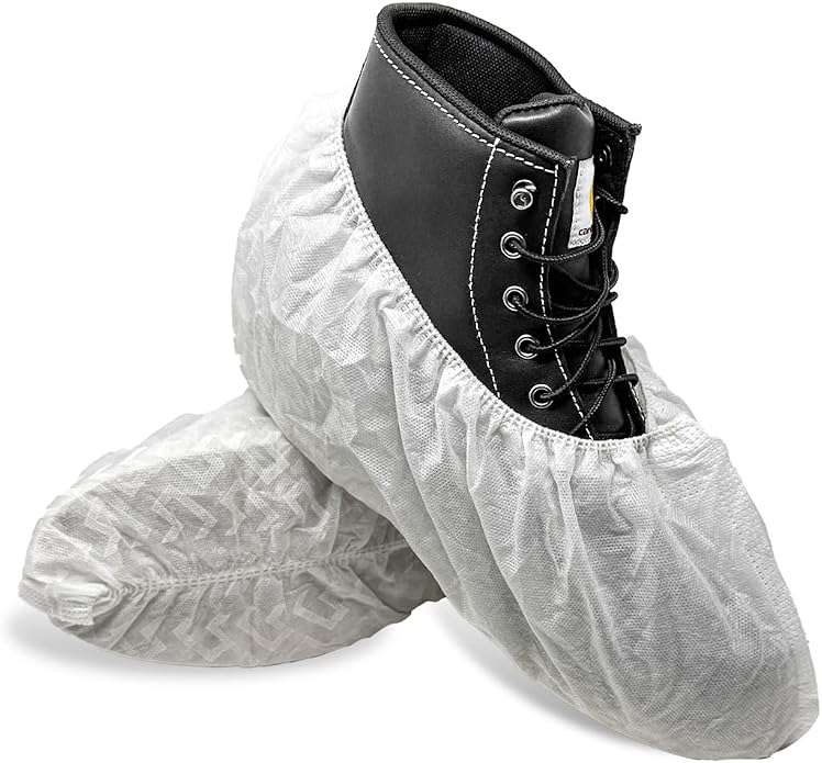 ShuBee Original Disposable, Extra-Large Boot and Shoe Covers, Thicker & Stronger, Durable Protection for Floors - 50 Pairs