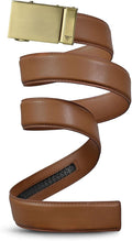 Mission Belt Men's Leather Ratchet Belt, 40mm Metal Collection