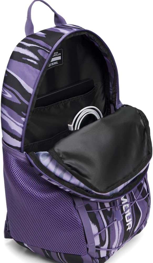 Under Armour Unisex Hustle Sport 6.0 Backpack, (536) Purple Crest/Purple Luxe/White, One Size Fits Most