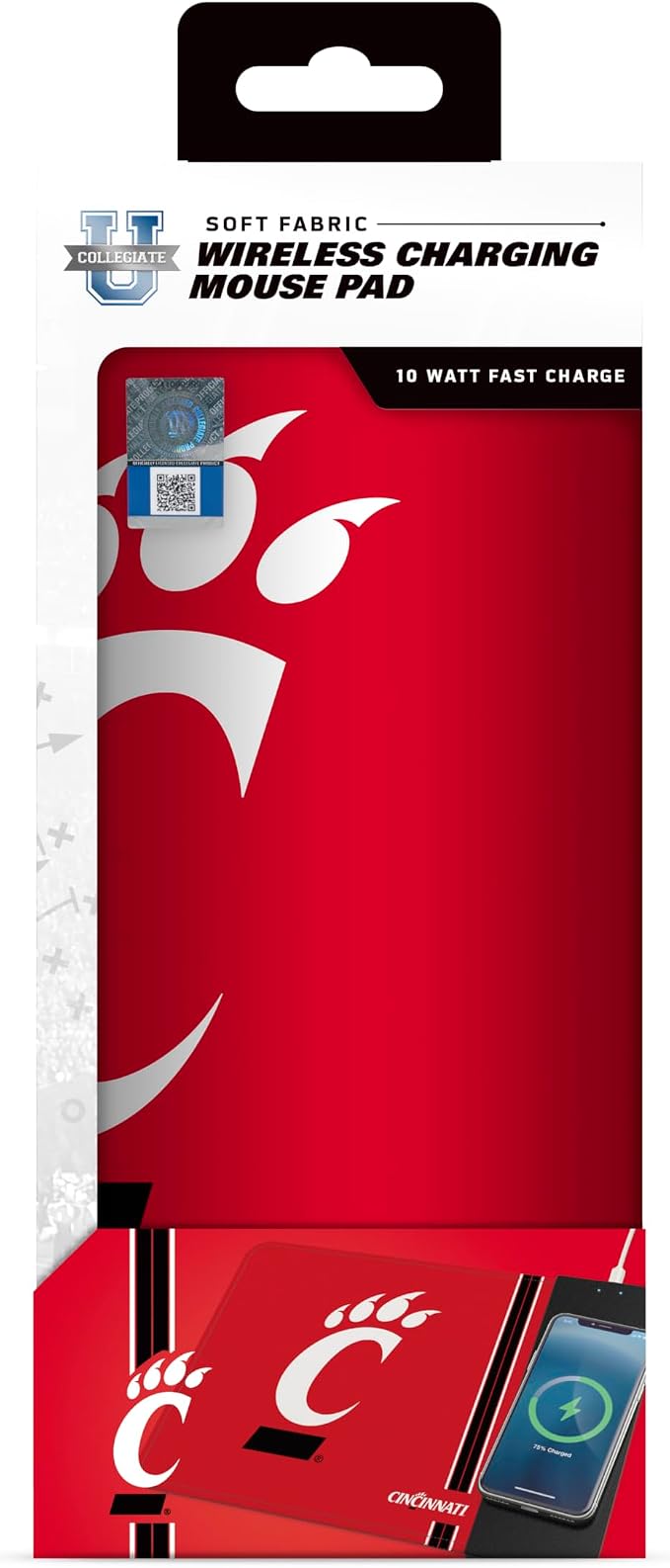 SOAR NCAA Unisex Cell Phone Wireless Charging Mouse Pad