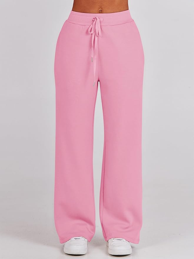 ANRABESS Women’s 2 Piece Outfits Half Zip Sweatshirt & Wide Leg Pants Airport Travel Lounge Matching Sets Sweatsuits Clothing