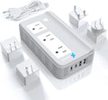 Mapambo Voltage Converter US to Europe for Hair Straightener and Curling Iron, 220V to 110V Converter for European Travel, European Travel Plug Power Adapter C A G I with 35W Fast Charging