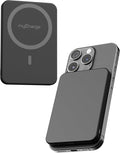 myCharge CliqAir 5000mAh Magnetic Power Bank – Ultra-Thin 0.3" Design | 15W Qi2 Fast Wireless Charging | 20W PD USB-C Port | Powerful Magnetic Hold | Perfect for Travel, Work, or Everyday Use | Black