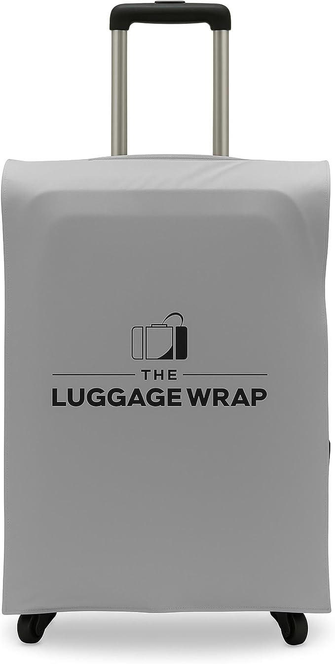 Large Graceful Gray Water-Resistant Luggage Covers for Suitcase TSA Approved for 27"-29" - Durable Patented Design Suitcase Covers for Luggage, Fundas para Maletas, Travel Accessories