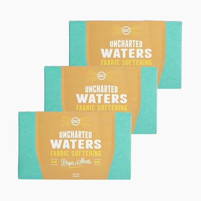 Sheets Laundry Club Bundle - 4 Pack Fresh Linen Detergent Sheets, 3 Pack Uncharted Waters Dryer Sheets & 4 Pack Sea Breeze Scent Booster - New Liquidless Technology