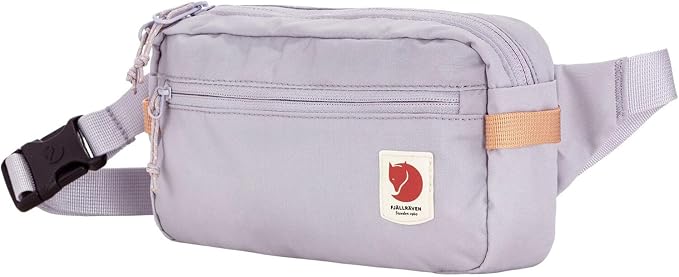 Fjällräven High Coast Hip Pack - Lightweight, Water-Resistant Fabric, Packable Storage - Hiking, Travel, Lavender Mist, One Size
