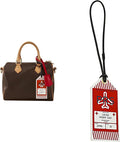 Boarding Pass Keychain for Speedy 25 30 35 Bag Charm,Luggage Boarding Pass RED