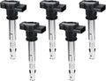 5PCS UF575 Ignition Coils Ignition Coils Pack Fits for Jetta 2005-2018, for Beetle 2006-2019, for Golf 2010-2014, for 2012-2013 TT RS Quattro, 2007-2014 Gallardo 2.5L 5.0L, Aftermarket Parts