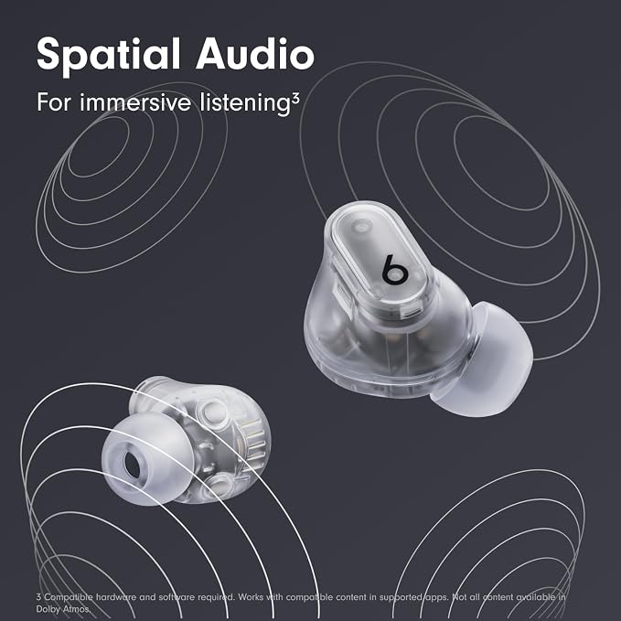 Beats Studio Buds + with Apple 20W USB-C Power Adapter - Transparent