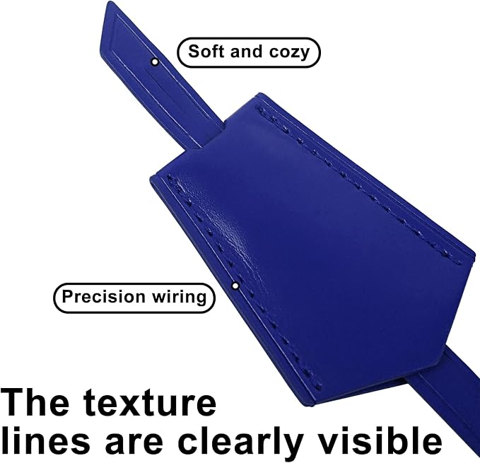Genuine Leather Bag Decorative Hang Tag for Speedy 25 30 35,Luggage Tag, Suitcase Tag(TAG-Blue)