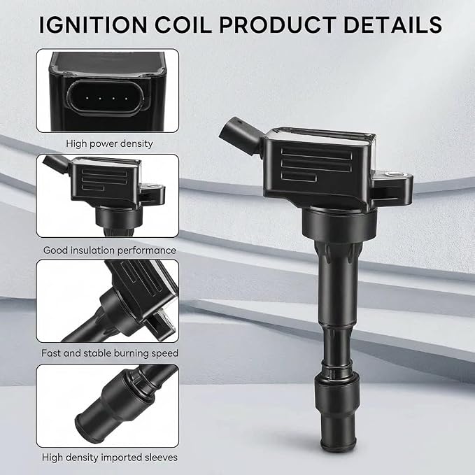 UF816 Ignition Coils and 9723 Spark Plugs Compatible with Hyundai 16-20 Elantra,18-21 Kona,15-19 Sonata,19-21 for Veloster/with Kia 17-22 Forte,20-22 Forte5,17-20 Optima,21-22 Seltos,19-22 Soul 2.0L