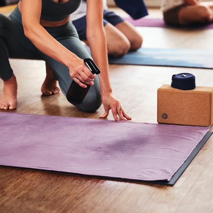 Manduka eQua Hot Yoga Mat Towel - 71" | Rapid Moisture Activated Grip | Ultra Soft Microfiber | Quick Dry | Lightweight, Travel Friendly Mat Layer | 71 x 24 inches | Sage Solid