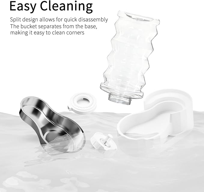 RIZZARI 8L Stainless Steel Gravity Pet Water Dispenser – Auto-Refill | No Electricity Needed,Wide-Mouth Cleaning,Triple Filtration,BPA-Free Materials,Visible Water Level