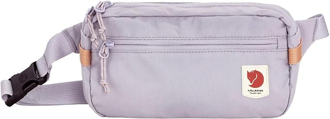 Fjällräven High Coast Hip Pack - Lightweight, Water-Resistant Fabric, Packable Storage - Hiking, Travel, Lavender Mist, One Size