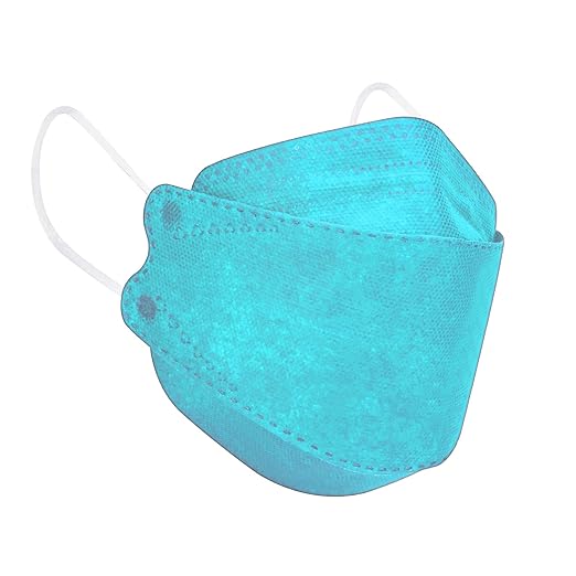 Borje KN95 Face Masks for Adults 50 Pack, 5-Ply Blue Disposable Face Mask Against PM 2.5 Smoke & Dust, Filtration Efficiency 95%