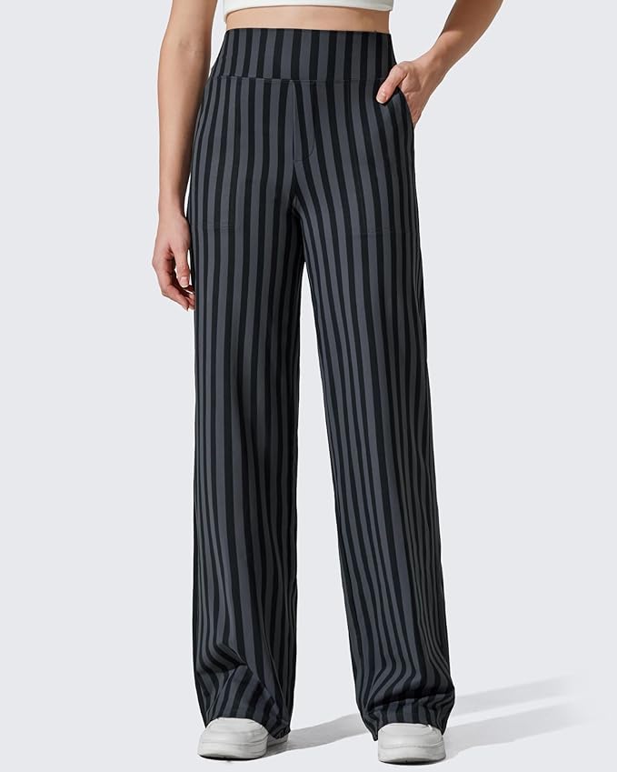 G4Free EverGoing Yoga Pants Women Wide Leg Pants with Pockets High Waist Stretch Dress Casual Sweatpants Petite/Regular/Tall
