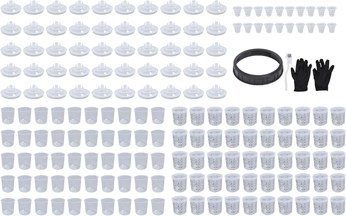 Disposable Paint Sprayer Bottle System Kit 50PCS 20 oz 600 ml Liners Lids with Hard Cup and Sealing Plugs for HVLP Spray Guns and Automotive Painting