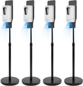 Blulu 4 Pack Automatic Hand Sanitizer Dispenser with Stand and Drip Catcher and Refillable Bottle Stand Sanitizing Station for Restaurants, Schools, Churches