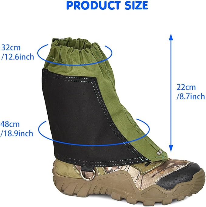 Leg Gaiters,Adjustable Legging Snake Bite Protection,Snow Gaiters Walking Climbing Gaiters Outdoor Activity Leg Cover Protect for Adult Men Women