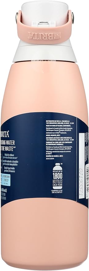 BRITA Brita Stainless Steel Water Bottle with Filter Rose 32oz, 1 EA