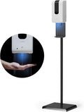 Automatic Hand Sanitizer Dispenser with Stand and Drip Catcher and Refillable Bottle for Restaurants, Schools, Churches - Sanitizer Stand