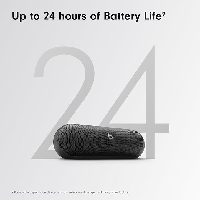 Beats Pill - Wireless Bluetooth Speaker with 20W Power Adapter - Matte Black