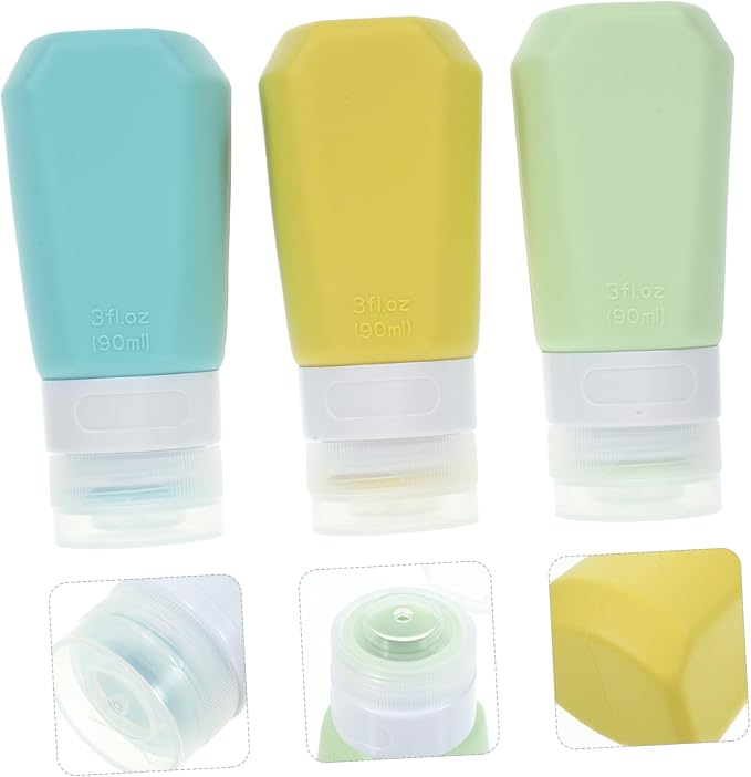 PRETYZOOM 9pcs Travel Bottles Toiletry Containers for Shampoo Conditioner Body Wash Lightweight Leak Design for Travel and Daily Use