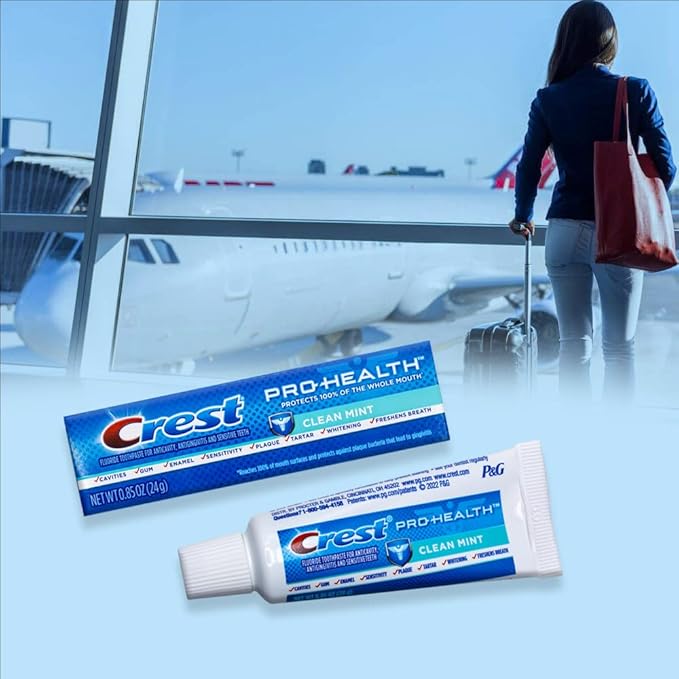 Crest Pro-Health, Clean Mint Toothpaste, 0.85 oz (24g) - Pack of 10