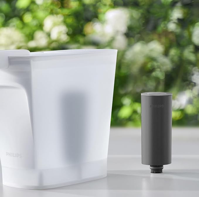 PHILIPS 1 Pack Pro Filter Cartridges ADD569, Replacement Filter Cartridges for Instant Water Filter Pitcher ADD5902 ADD5903 ADD5912 ADD5913, Reduces 57 impurities & 99% of Lead, 1 Filter for 6 Months