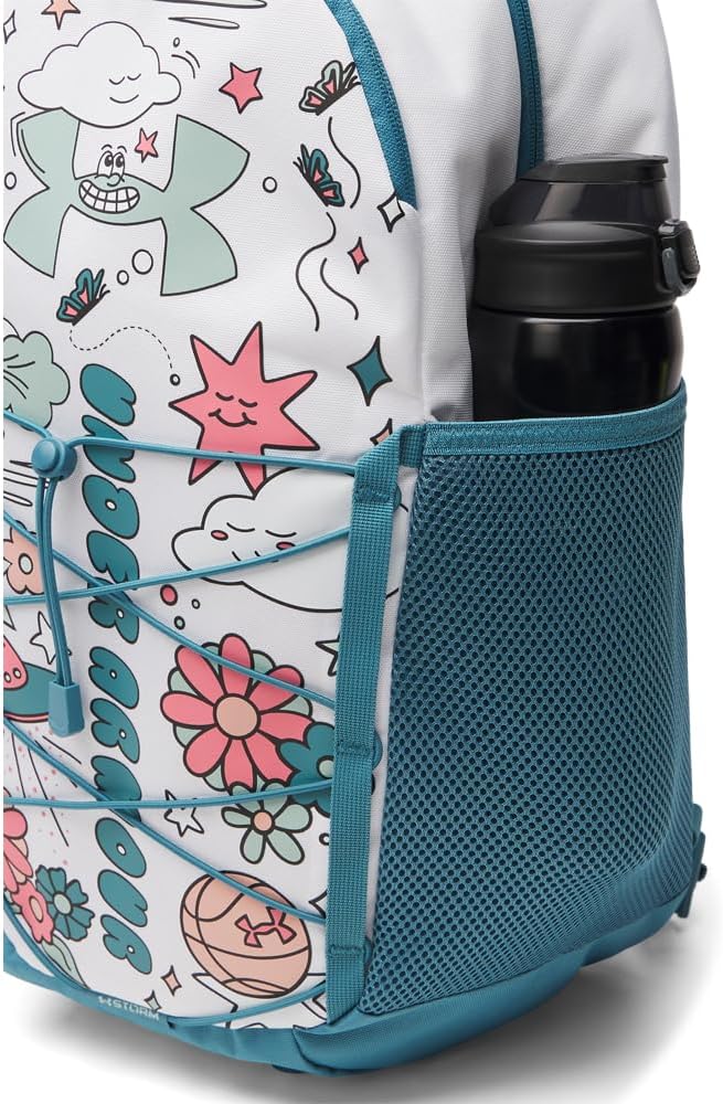 Under Armour Unisex Hustle Sport 6.0 Backpack, (101) White/Boundless Blue/Enamel Blue, One Size Fits Most