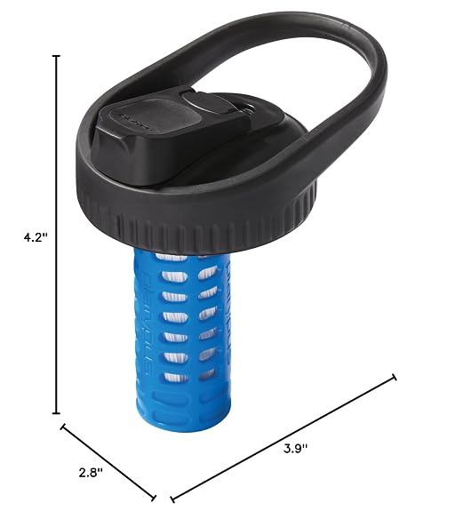 Platypus DayCap Water Bottle Filter Cap for Wide Mouth HydroFlask, Nalgene, and Yeti Water Bottles
