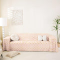 Erosebridal Gold Bow Non Slip Covers Sofa Covers for 3 Cushion Buffalo Plaid Decor Dog Pet Couch Protector Abstract Grid Washable Anti-Slip Couch Cover Kawaii Bow Tie Sofa Cover,91" x 118"