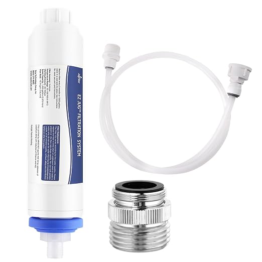 Water Filtration Kit with Indoor Faucet Adapter – Filter & Fill 5-Gallon Jugs from Any Standard Indoor Faucets with Removable Aerators | Reduces Chlorine, Lead, Cysts & VOCs