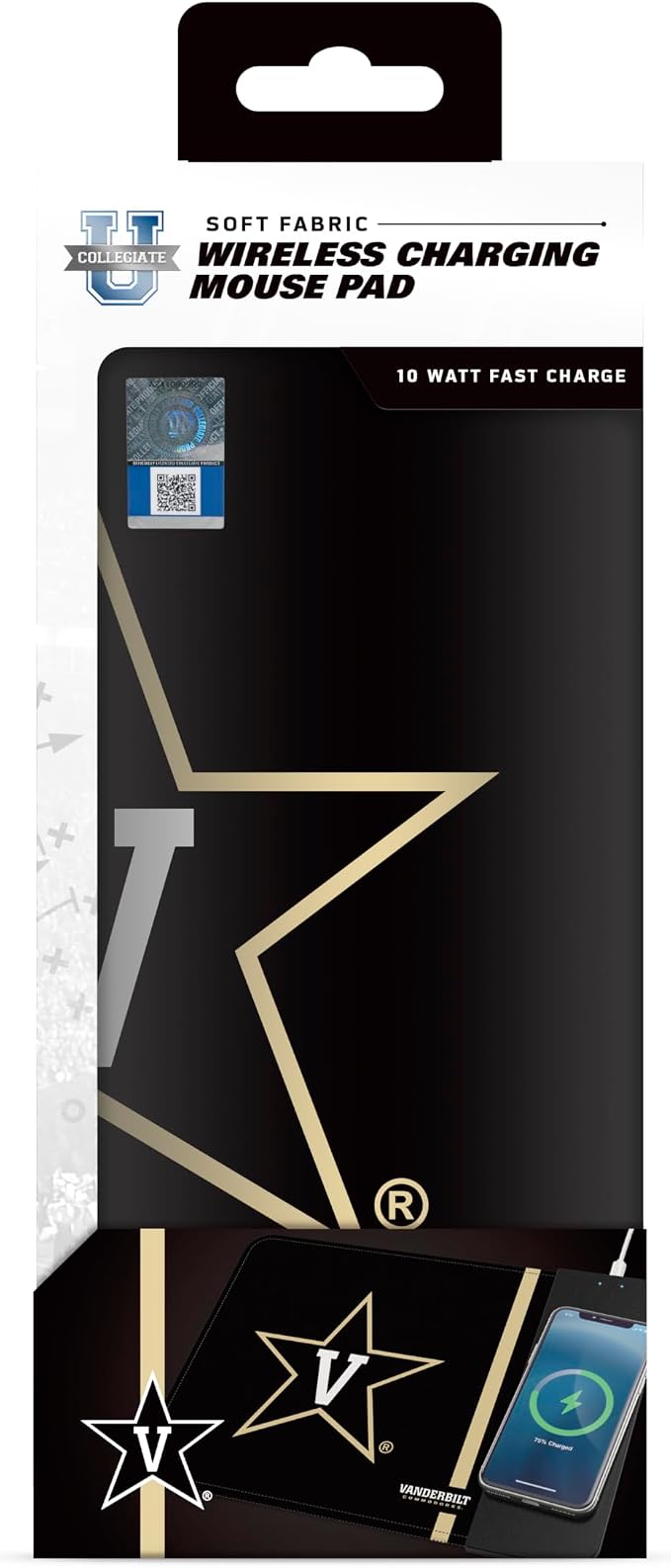 SOAR NCAA Unisex Cell Phone Wireless Charging Mouse Pad