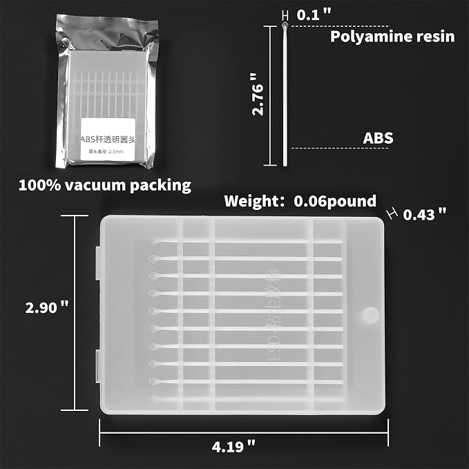 ESD Anti-Static Plastic Handle Gel Stick | 2.5mm Round Head, No Residue & Scratch-Free | Sticky Silicone Swab for Semiconductors, PCB, Lens, Camera Sensors & Lab Precision Cleaning.