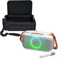 JBL PartyBox On-The-Go 2 Portable Party Speaker with gSport Carrying Bag (White)