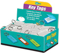 Lucky Line Extra Strength Key Tag with Split Ring, Clear, 100 Per Display Box (20400)