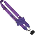 Save the Girls Clip and Go Phone Strap Solid (Purple - Purple Pouch) - Crossbody Phone Strap Chain with Zipper Wallet Pouch – Phone Lanyard with Zippered Pouch