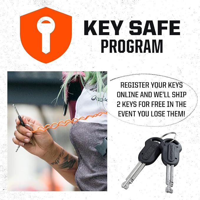 Kryptonite Evolution Mini-7 Bike U-Lock, 13mm Steel Shackle, 4 ft Cable | bike-locks