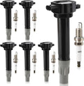 UF502 Ignition Coil & 7781 Double Iridium Spark Plug for Chrysler 300 Pacifica Sebring Town & Country/Dodge Avenger Challenger Charger Grand Caravan Journey Magnum Nitro Stratus/Volkswagen Routan V6
