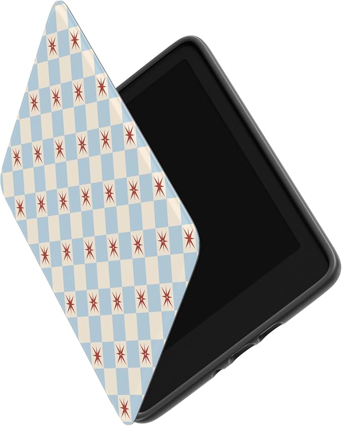 Casely Kindle Case | Chelsea Checker | Starlight Tiles | Compatible with 7” Kindle Paperwhite & 7” Kindle Colorsoft