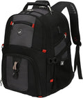 SHRRADOO Extra Large 50L Travel Laptop Backpack with combination lock, College High School Backpack Airline Approved Business Work Bag Fits 17 Inch Computer for Men Women