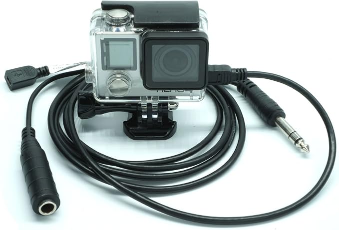 Aircraft Audio/Power Cable for GoPro Hero