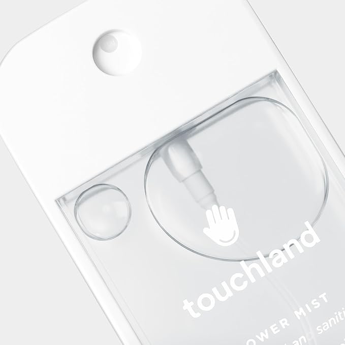 Touchland Hydrating Hand Sanitizer Spray – Unscented Trio Set, Dye Free – 3 x 1 FL OZ Travel Size Mists