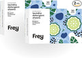 FREY Plant-Derived Laundry Detergent Sheets, 60-Count (Pack of 2) – Eco-Friendly Liquidless Detergent Strips, Travel-Friendly Biodegradable Eco-Sheets (Bergamot Beach)