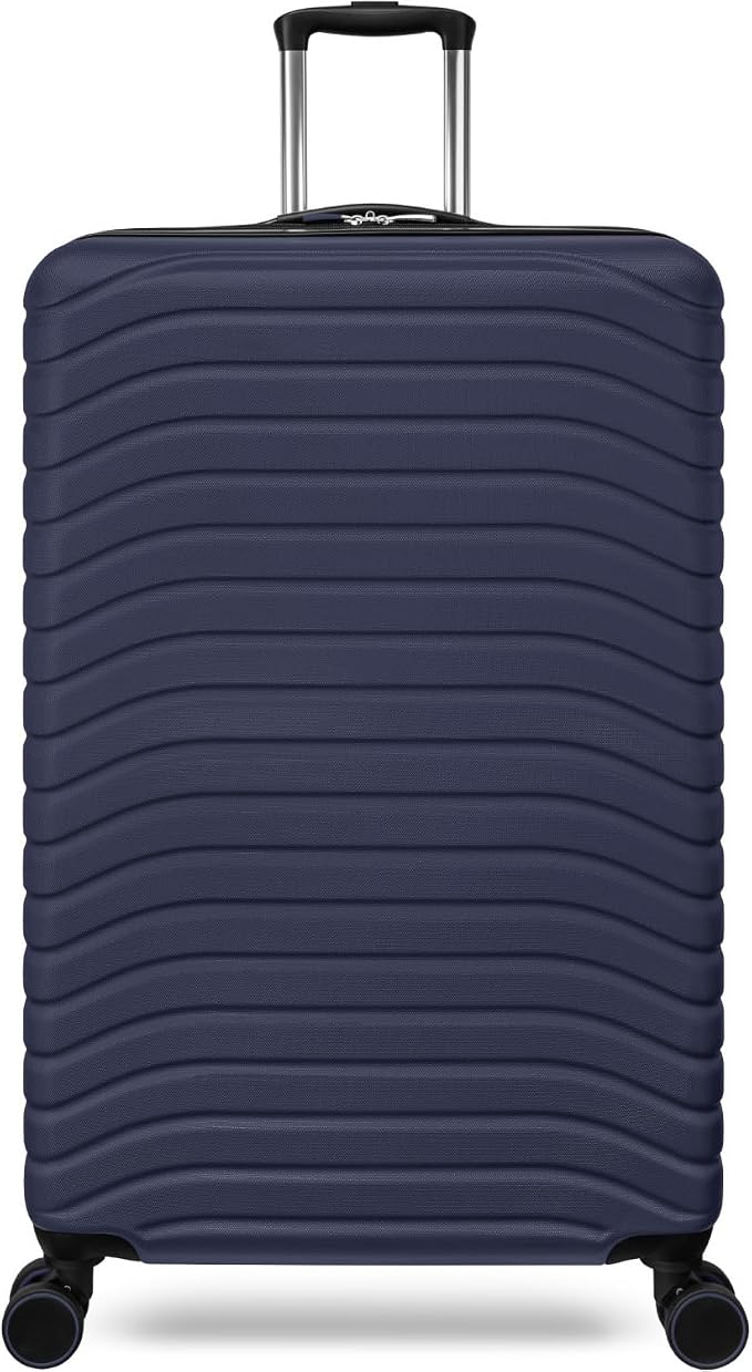Everest Expandable Hardsided Spinner (Navy, 28-Inch Checked Large)