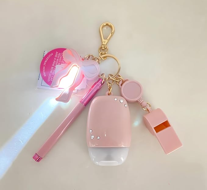 Bath & Body Works Light-Up Multi-Use Keychain Hand Gel Holder with a Himalayan Salts Springs Sample Soap