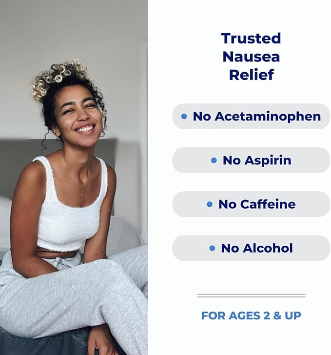 Emetrol Non-Drowsy Liquid Nausea Relief - Upset Stomach Medicine - Pharmacist Recommended Nausea Relief - Cherry Flavor - 4fl oz, 2 Pack